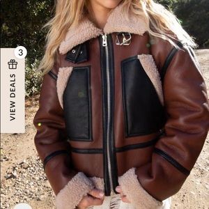 Colorblock Aviator Jacket